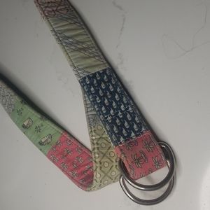 A pair of Vineyard Vines Woman's 2 D ring belts size med